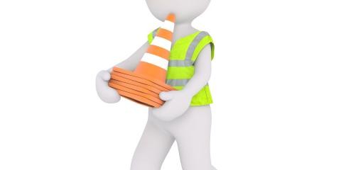 Logo Bauarbeiter mit Warnhütchen